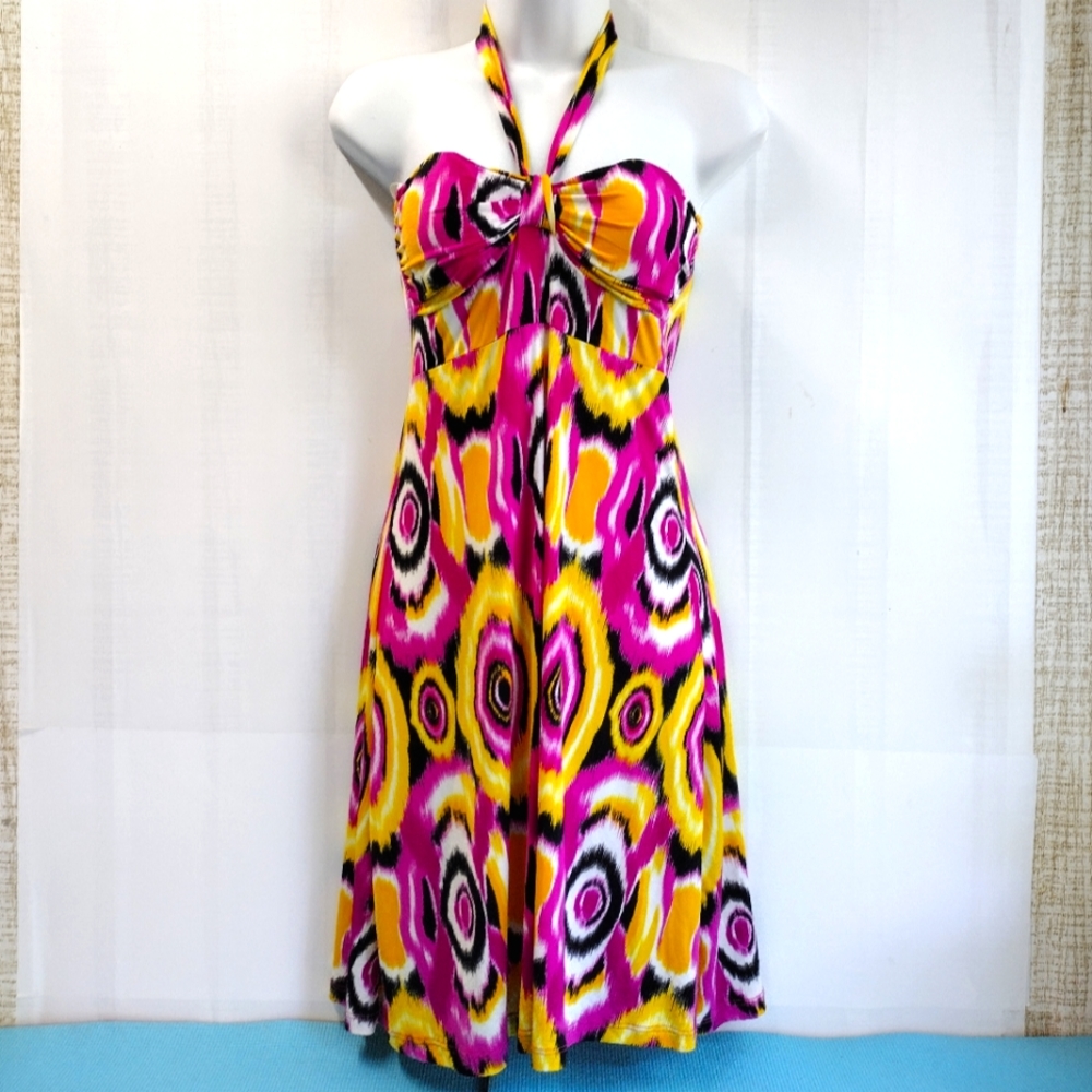 NEW Sparking Stars Women's Halter Summer Dress Size M